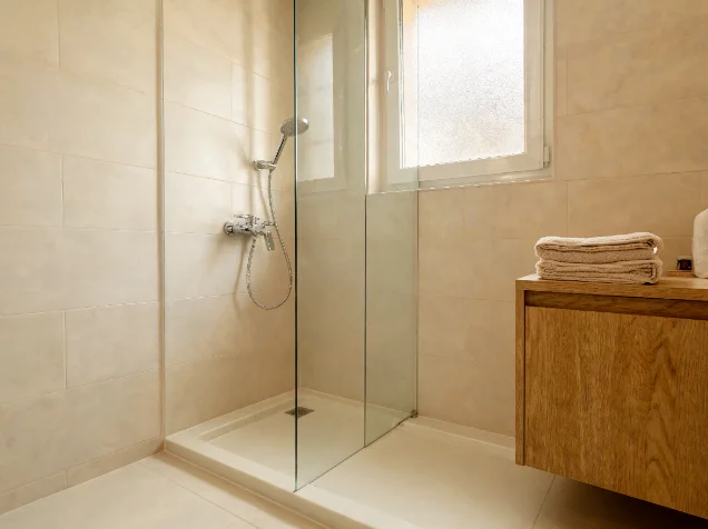 Douche à l’italienne rénovée à Margny-lès-Compiègne